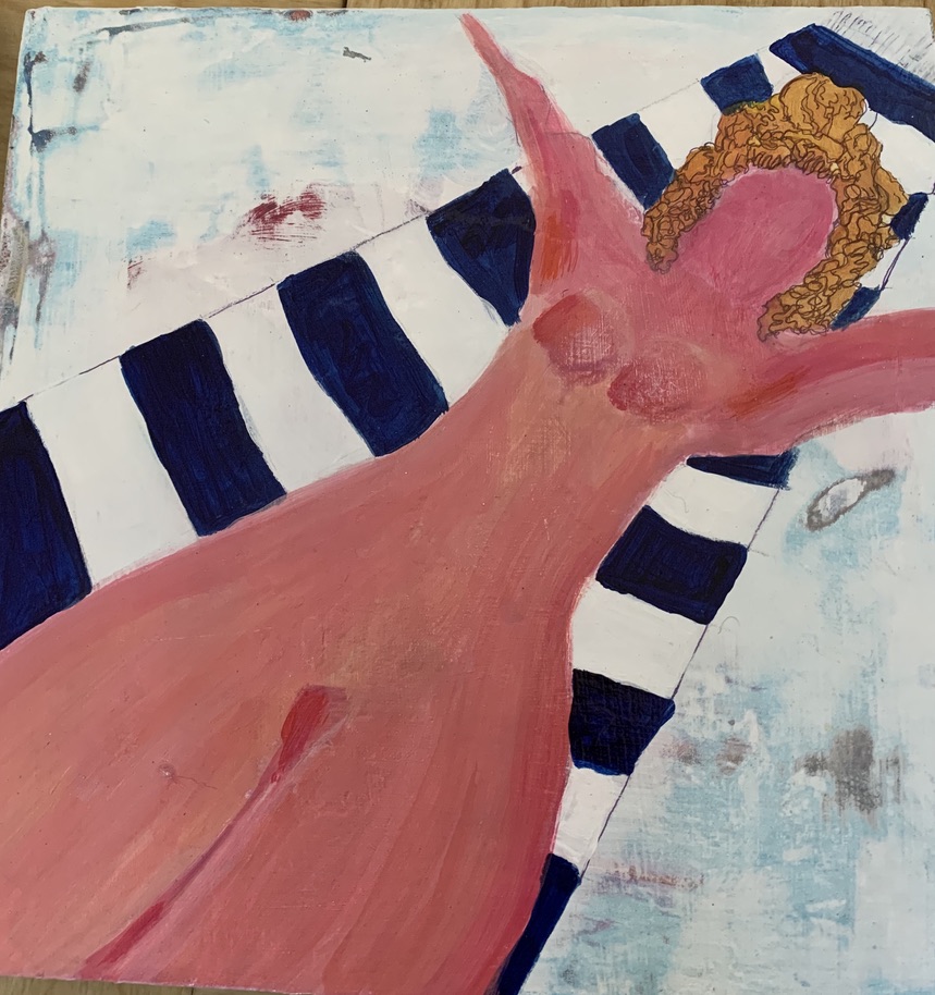 Bikini Beach 1 painting by Edith Jakobs